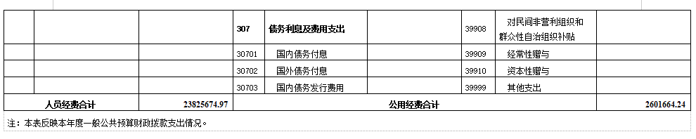 《支出决算表》